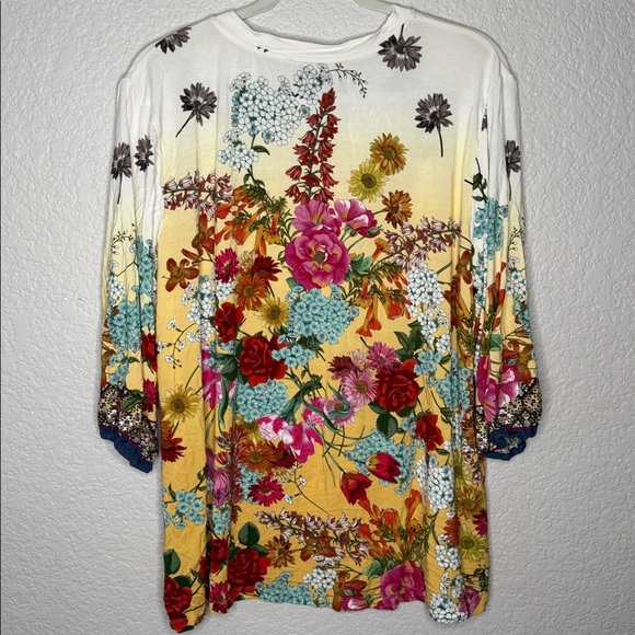Johnny Was Puff Sleeve Floral Delite Top Size XXL - Picture 6 of 6